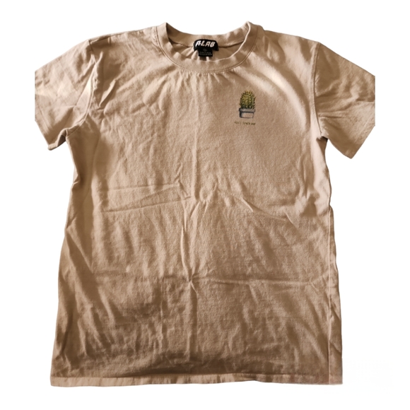 A.Lab Tan T-shirt Funny Succulent from Zumiez Women's Medium - Picture 2 of 3